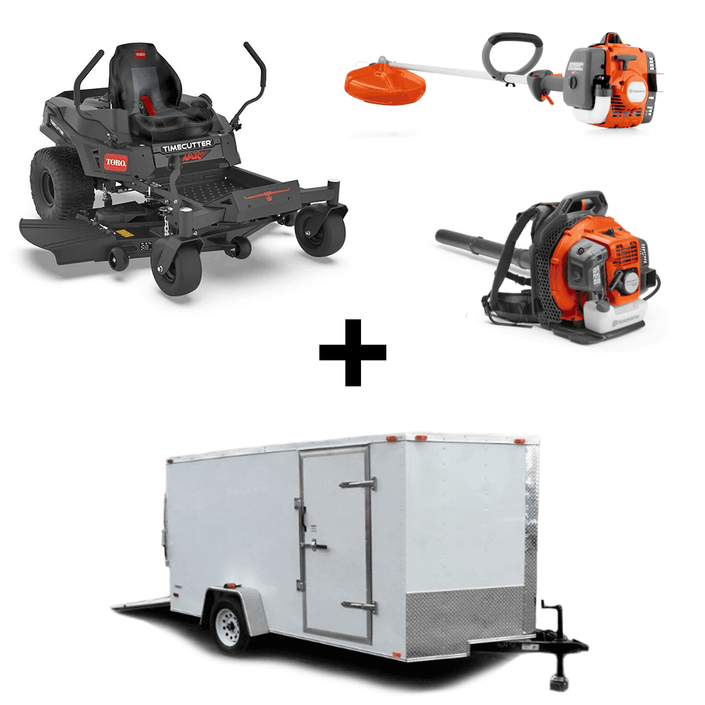 Toro 77506 54" TimeCutter Max Havoc Zero Turn Mower Handheld Enclosed Trailer Package - SLE Equipment - 1