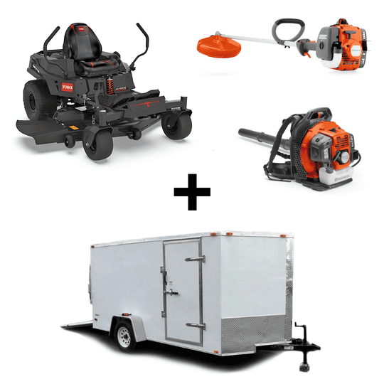 Toro 77603 60" TimeCutter Max MyRide Zero Turn Mower Handheld Enclosed Trailer Package Deal - SLE Equipment - 1