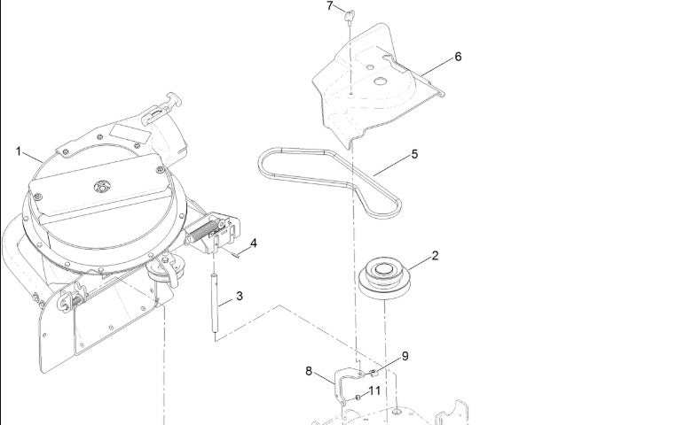 Toro 78435 E - Z Vac Blower & Drive Kit for 60" Deck - 5.0" Z master 2000 series - SLE Equipment - 1