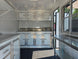 7' X 12' Concession Trailer Woodgrain With Blackout Trim Food Event Catering Interior back side picture 