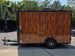 7' X 12' Concession Trailer Woodgrain With Blackout Trim Food Event Catering Right side picture 