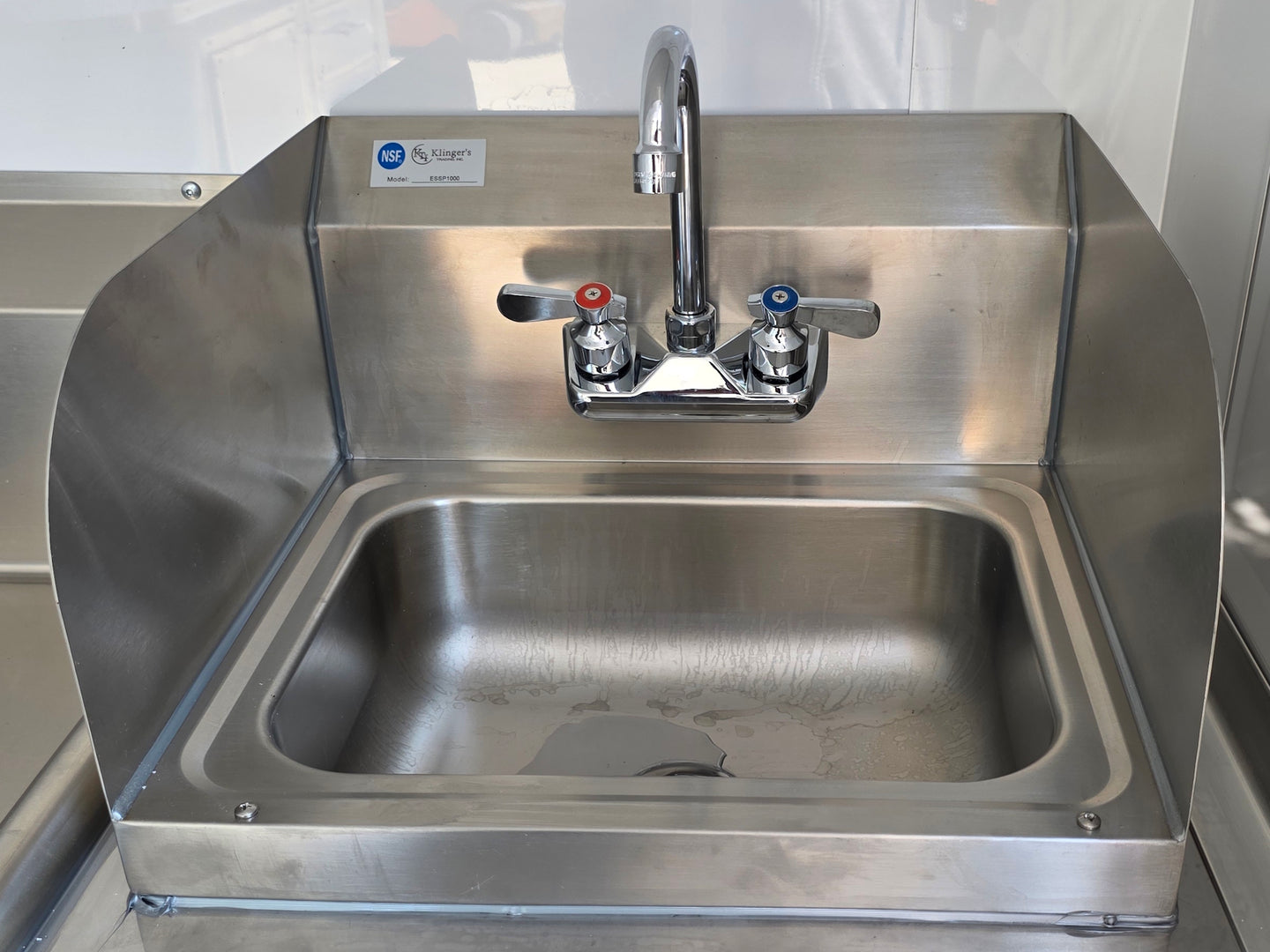 7' X 12' Concession Trailer Woodgrain With Blackout Trim Food Event Catering Sink picture 