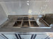7' X 12' Concession Trailer Woodgrain With Blackout Trim Food Event Catering Three bin sink picture 