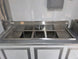 7' X 12' Flat Front Concession Trailer Food Event Catering 3 bin sink picture 