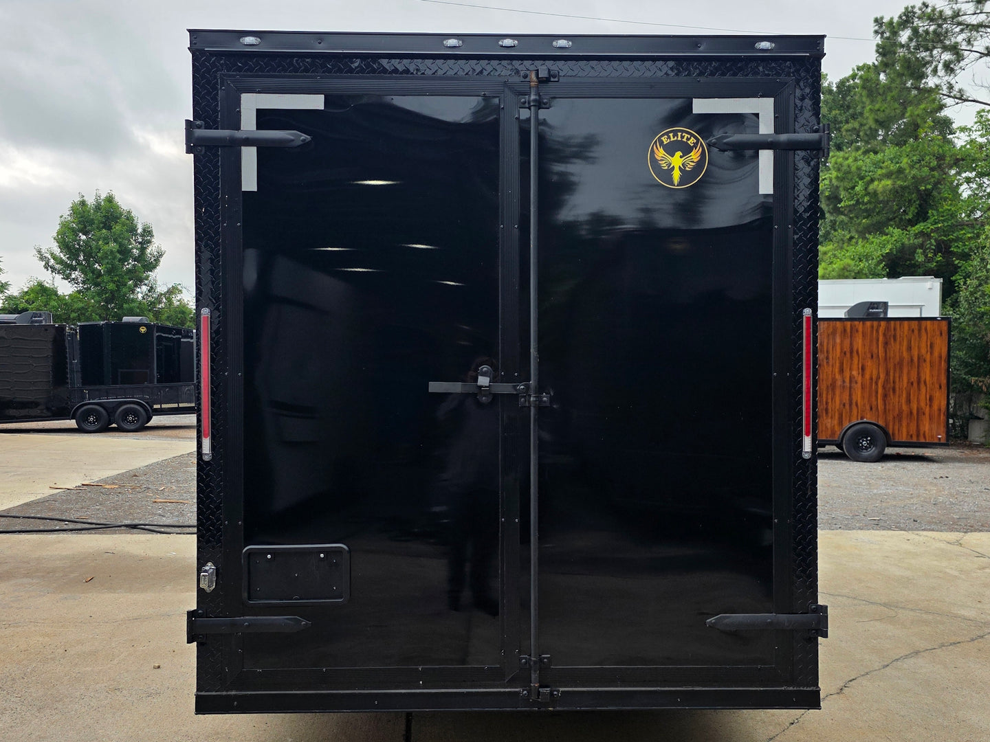 7' X 12' Flat Front Concession Trailer Food Event Catering back side picture 