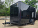 7' X 12' Flat Front Concession Trailer Food Event Catering Front right angle picture 