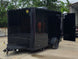 7' X 12' Flat Front Concession Trailer Food Event Catering Open front right angle picture 
