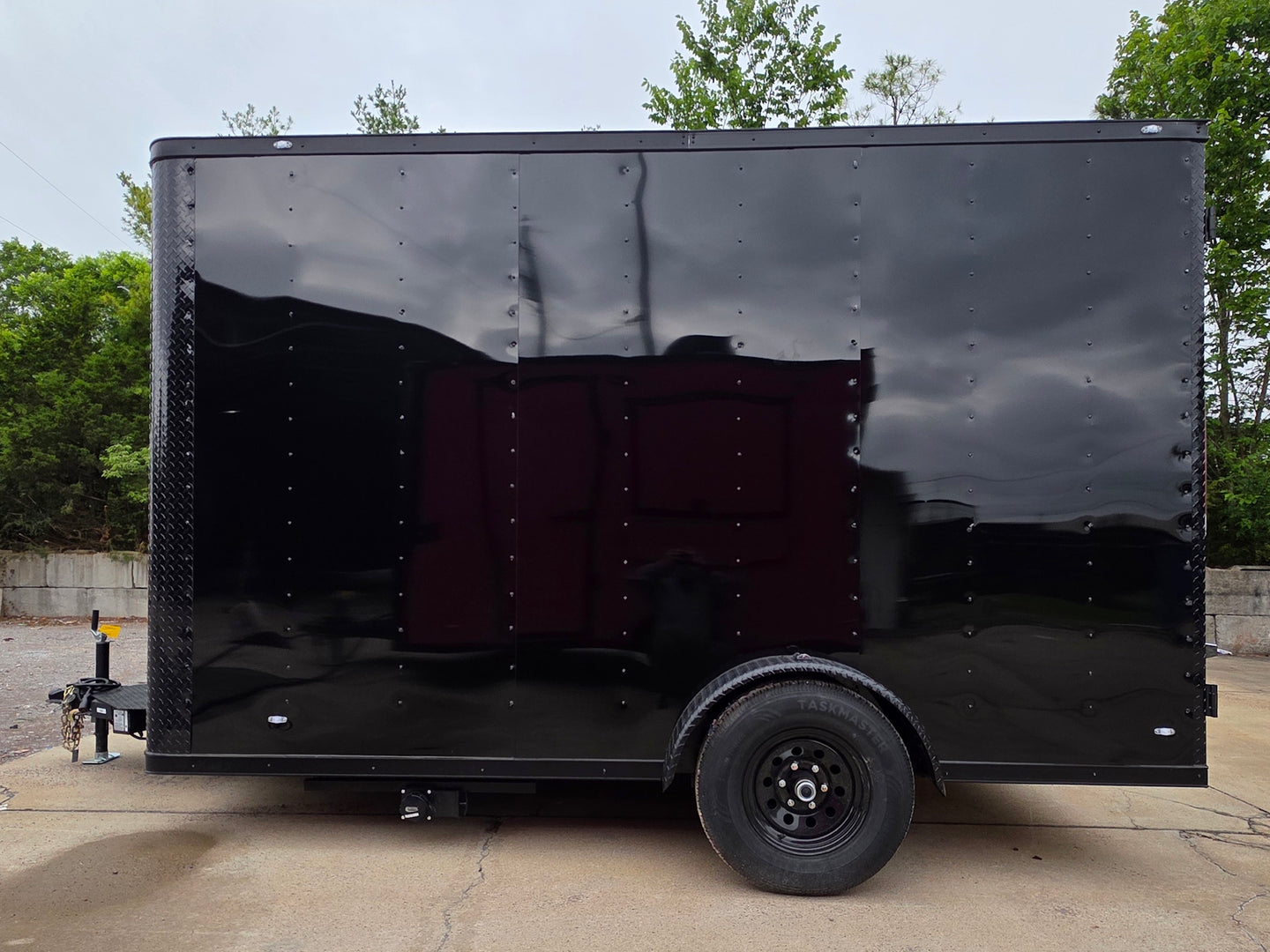 7' X 12' Flat Front Concession Trailer Food Event Catering Right side picture 