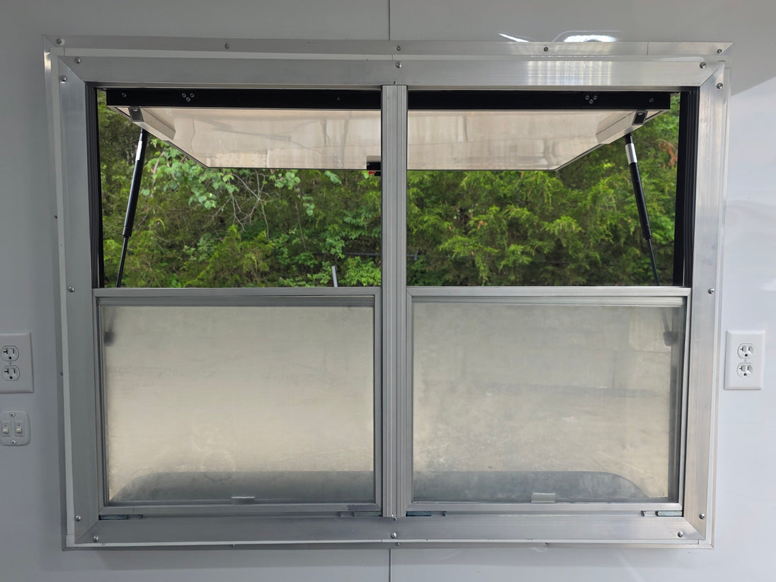 7' X 12' Flat Front Concession Trailer Food Event Catering Window 1 picture 