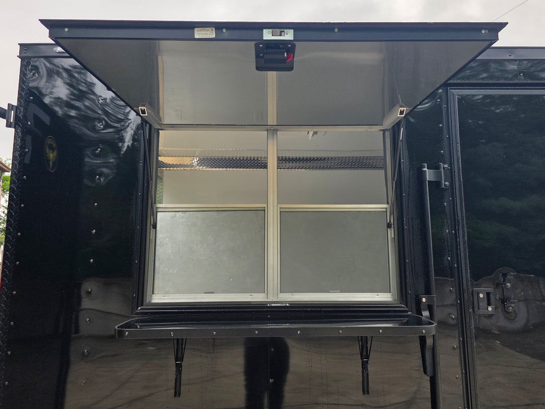 7' X 12' Flat Front Concession Trailer Food Event Catering Window picture 