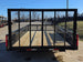 7' X 12' Straight Deck Utility Trailer 18IN Mesh Sides Double Axle 7K GVWR back view picture 