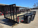 7' X 12' Straight Deck Utility Trailer 18IN Mesh Sides Double Axle 7K GVWR back right angled view picture 
