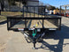7' X 12' Straight Deck Utility Trailer 18IN Mesh Sides Double Axle 7K GVWRfront view picture 