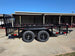 7' X 12' Straight Deck Utility Trailer 18IN Mesh Sides Double Axle 7K GVWR left side view picture 