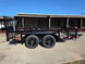 7' X 12' Straight Deck Utility Trailer 18IN Mesh Sides Double Axle 7K GVWR left side view picture 