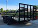 7' X 14' Straight Deck Heavy Duty Utility Trailer (2) 5,200lb Axles 10K GVWR Back left angle picture 