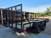 7' X 14' Straight Deck Heavy Duty Utility Trailer (2) 5,200lb Axles 10K GVWR Back right angle picture 
