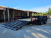 7' X 14' Straight Deck Heavy Duty Utility Trailer (2) 5,200lb Axles 10K GVWR Down back right-angle picture 