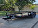 7' X 14' Straight Deck Heavy Duty Utility Trailer (2) 5,200lb Axles 10K GVWR Down front right angle picture 