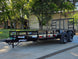 7' X 14' Straight Deck Heavy Duty Utility Trailer (2) 5,200lb Axles 10K GVWR Front right angle picture 