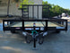 7' X 14' Straight Deck Heavy Duty Utility Trailer (2) 5,200lb Axles 10K GVWR Front side picture 