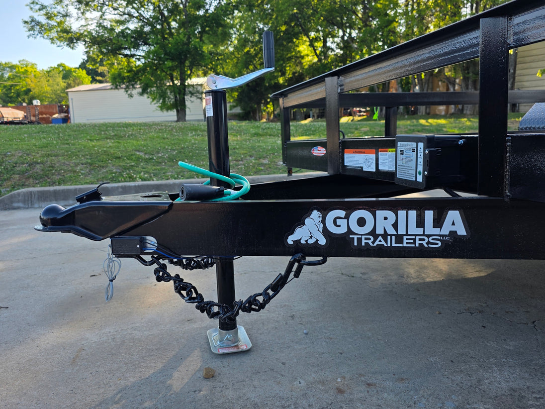 7' X 14' Straight Deck Heavy Duty Utility Trailer (2) 5,200lb Axles 10K GVWR Tongue picture 