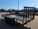 7 X 14 Straight Deck Utility Trailer With 12" Mesh Sides (2) 3,500lb Axles back left angled view picture 