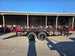 7 X 14 Straight Deck Utility Trailer With 12" Mesh Sides (2) 3,500lb Axles left side view picture with ramp down 