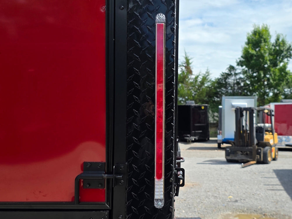 7' X 16' Concession Trailer Victory Red BBQ Event and Catering Brake light picture 
