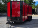7' X 16' Concession Trailer Victory Red BBQ Event and Catering Front right angle picture 