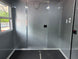 7' X 16' Concession Trailer Victory Red BBQ Event and Catering Interior front side picture 