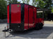 7' X 16' Concession Trailer Victory Red BBQ Event and Catering Front right angle picture
