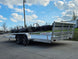 7' x 20' Aluminum Tandem Axle Utility Trailer Back left angle picture 