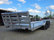 7' x 20' Aluminum Tandem Axle Utility Trailer Back right angle picture 