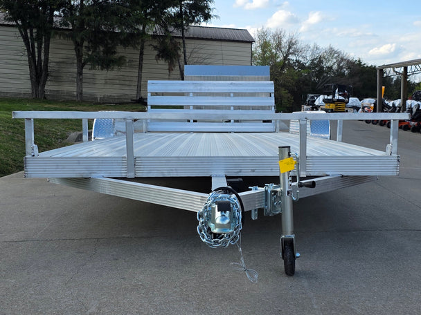 7' x 20' Aluminum Tandem Axle Utility Trailer Front side picture 