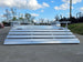 7' x 20' Aluminum Tandem Axle Utility Trailer Open back side picture 