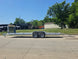 7' x 22' All Aluminum Flatbed Car hauler W/ Deflector & Ramps (2)5,200lb axles 10K GVWR Down Right-side picture 