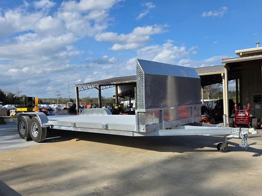 7' x 22' Carhauler (2) 5,200lbs axles Front left angle picture 