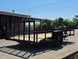 7x12 Dovetail Utility Trailer 3,500lb Axle Back right angle picture 