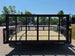 7x12 Dovetail Utility Trailer 3,500lb Axle Back side picture 