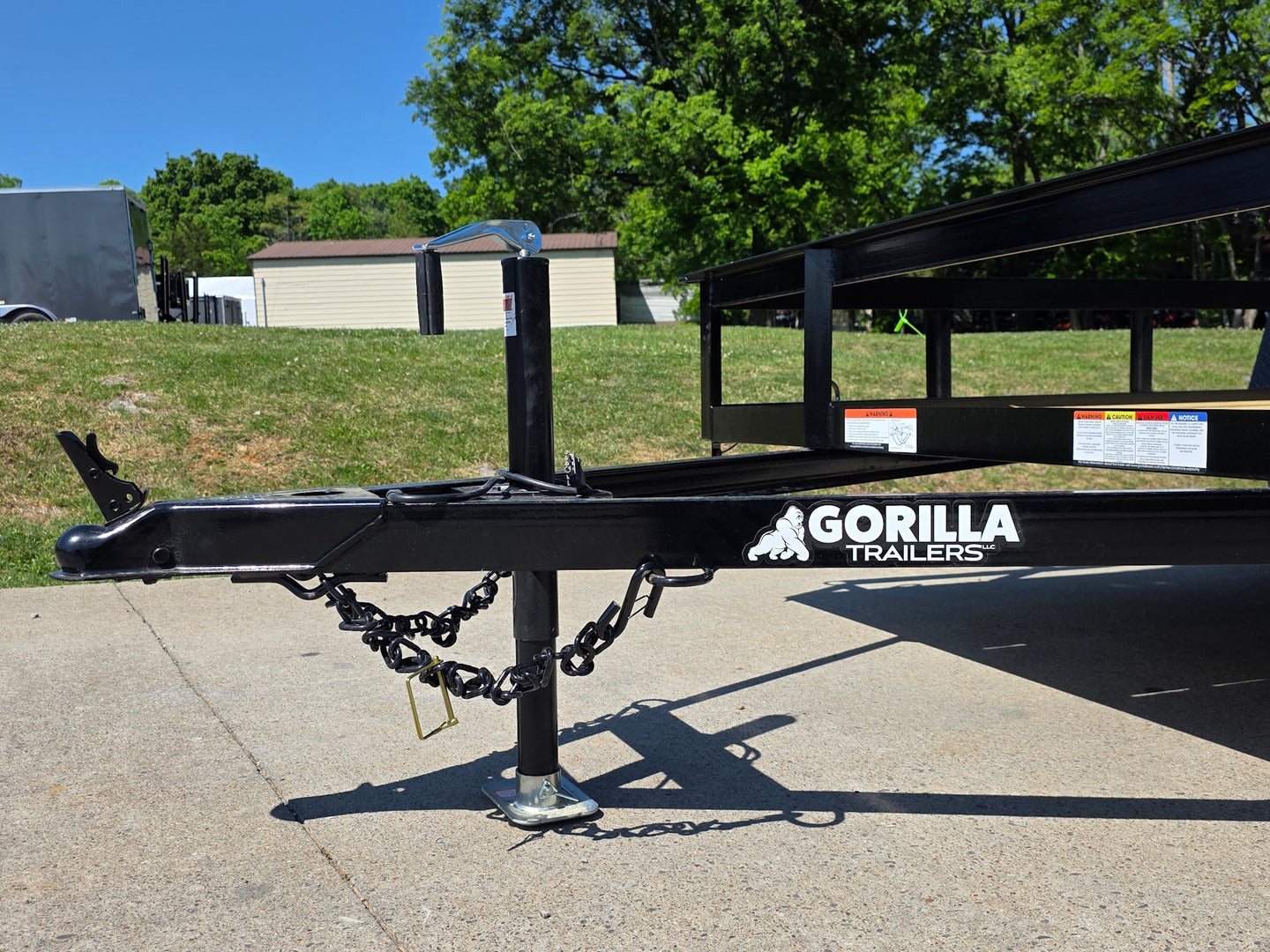 7x12 Dovetail Utility Trailer 3,500lb Axle Extended tongue picture 
