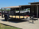 7x12 Dovetail Utility Trailer 3,500lb Axle Front left angle picture 