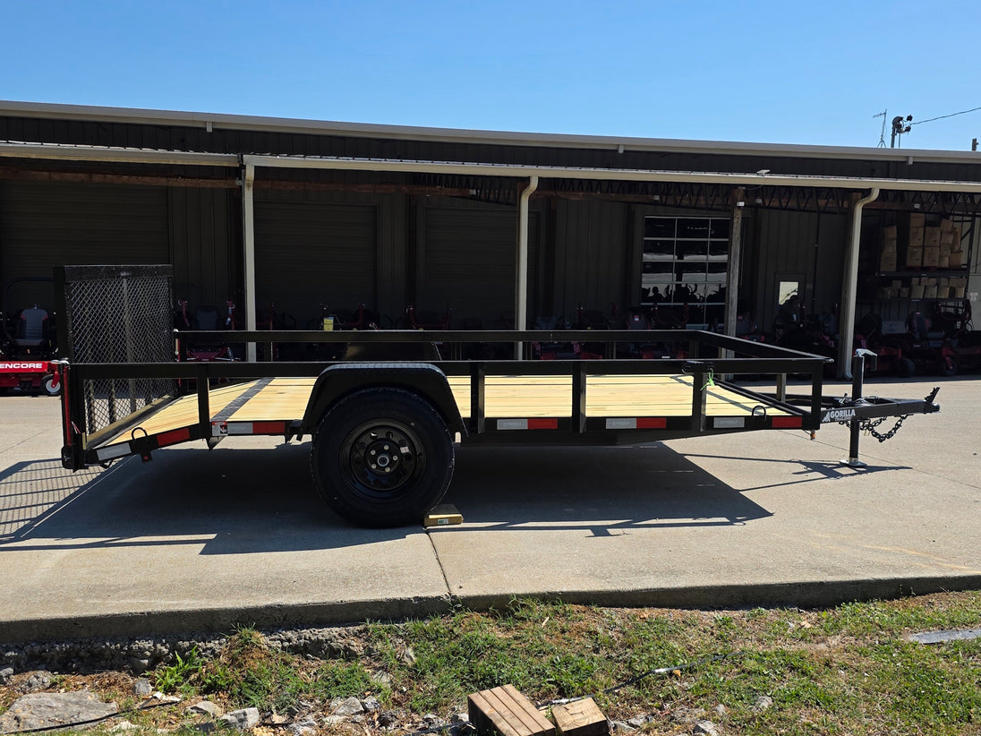 7x12 Dovetail Utility Trailer 3,500lb Axle Left side picture 