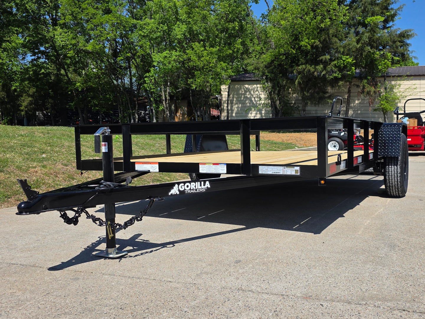 7x12 Dovetail Utility Trailer 3,500lb Axle Open right angle picture 
