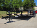 7x12 Dovetail Utility Trailer 3,500lb Axle Open right angle picture 
