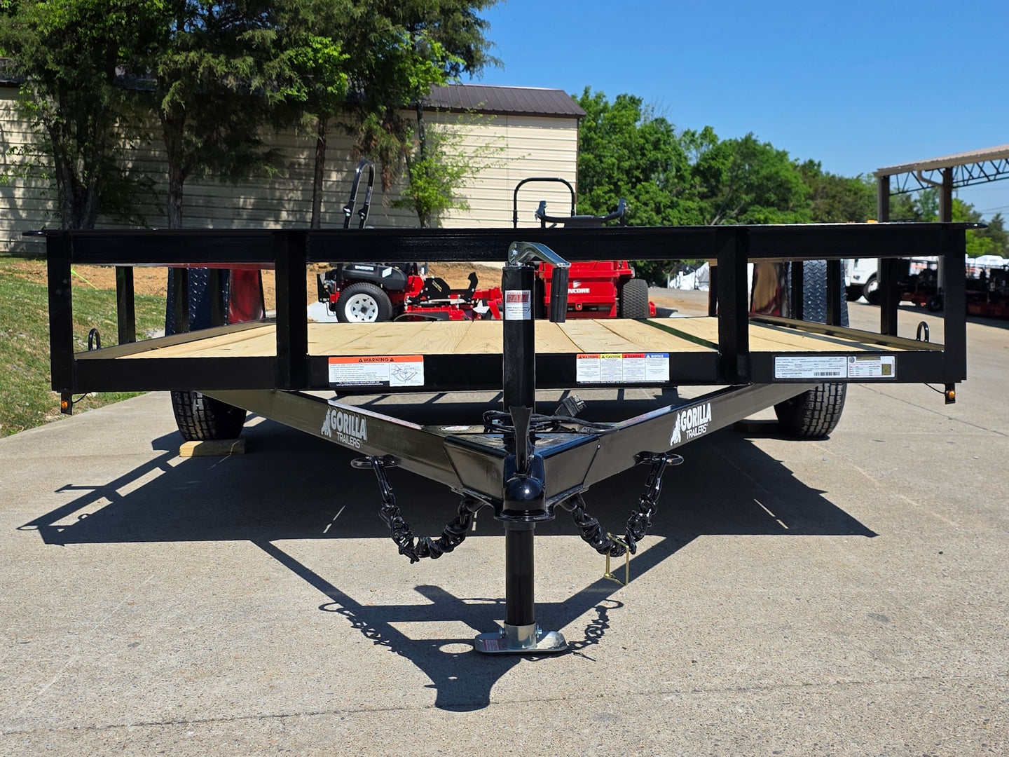 7x12 Dovetail Utility Trailer 3,500lb Axle Open front side picture 