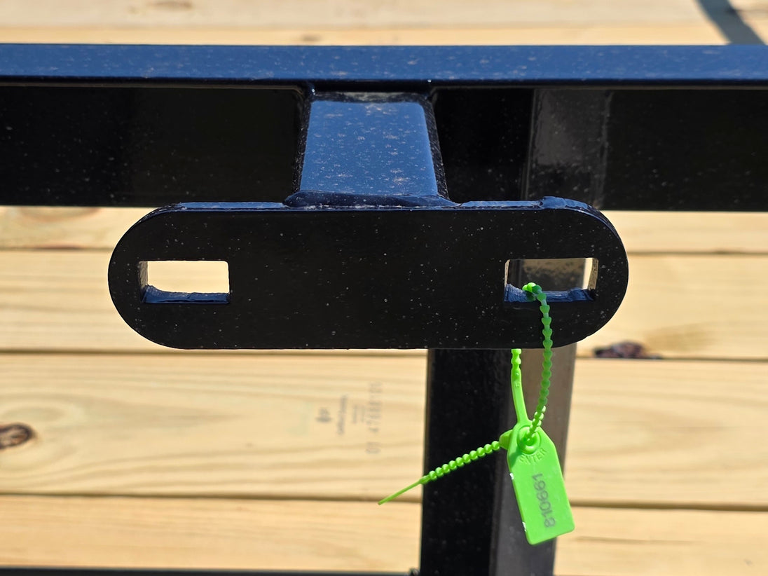 7x12 Dovetail Utility Trailer 3,500lb Axle Spare tire mount picture 