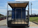 7x14 Enclosed Hybrid 2-3500lb axles Back side picture 
