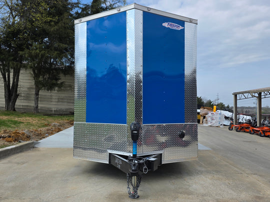 7x14 Enclosed Hybrid 2-3500lb axles Front side picture 