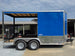 7x14 Enclosed Hybrid 2-3500lb axles Left side picture 
